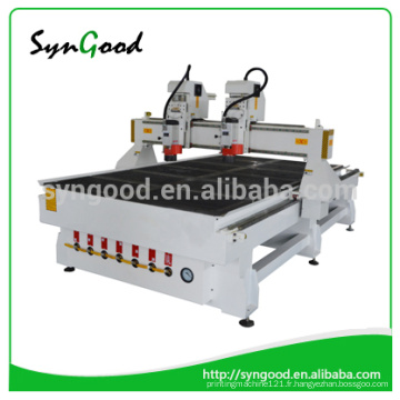 High Effective 1.3 * 2.5m multi-heads woodworking CNC Router